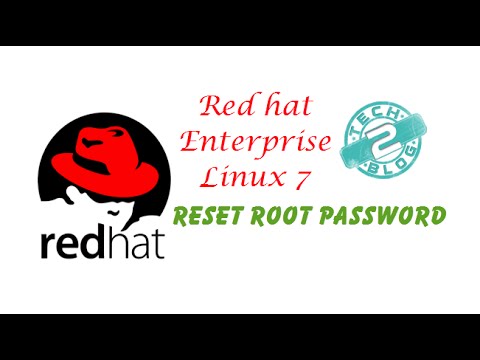 how to recover rhel root password
