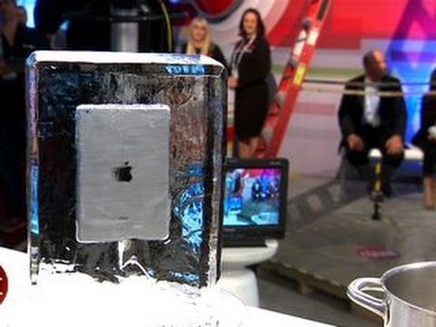 Frozen iPad Mini, boiled Samsung Active, another CES live torture test!