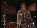 jazz bass titan ray brown (1926 - 2002) shares the stage with great tenor sax player michael brecker (1949 - 2007), swede guitar ace ulf wakenius, wunderkinds danish/vietnamese niels lan doky on piano and terri lyne carrington on drums (her grandfather matt, had played with fats waller and chu berry), on 