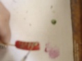 Nail art:Christmas tree with lights - Choinka ze światełkami