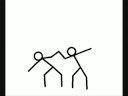 the stick figure cha cha cha