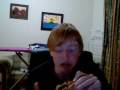 eating a pizza in fast motion