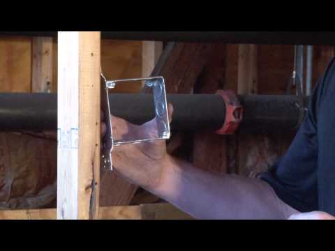 how to attach junction box to stud