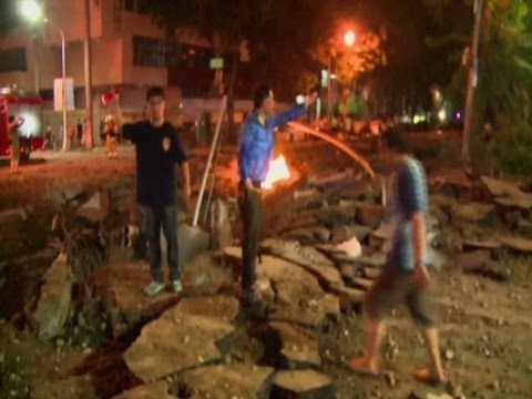 Raw: Rescuers at Taiwan Explosion Scene
