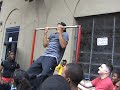 Wallace Spearmon one arm pull up