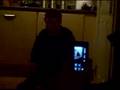 Danny Gartside pissing in a potty