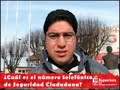 ¿Sabe cuál es el número telefónico de Seguridad Ciudadana?