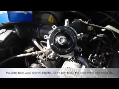 How to replace water pump on Jeep Liberty 3.7 KJ