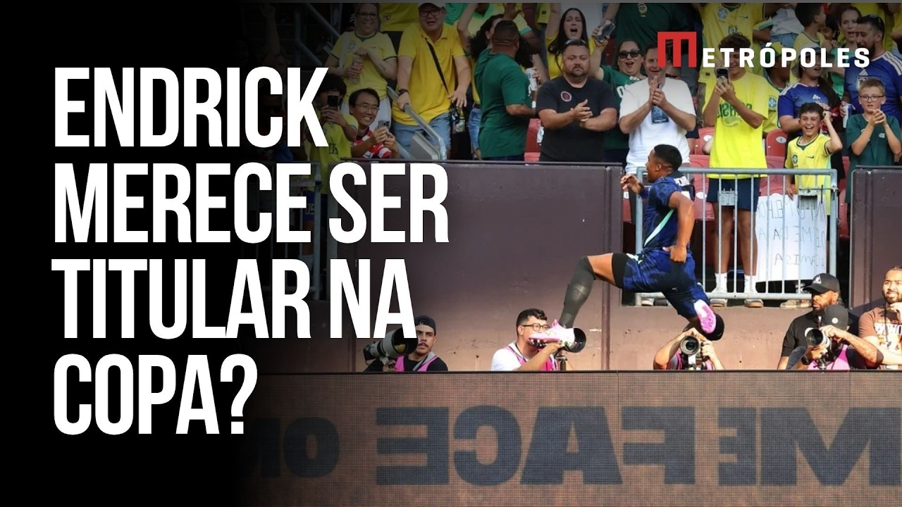 Endrick brilha, decide amistoso e luta pela titularidade na seleção brasileira
