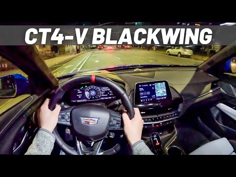 2024 Cadillac CT4-V Blackwing | POV NIGHT DRIVE