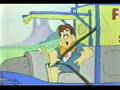 1980s Flintstones Kids seatbelt safety PSA commercial