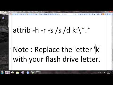 how to recover hidden files from pendrive