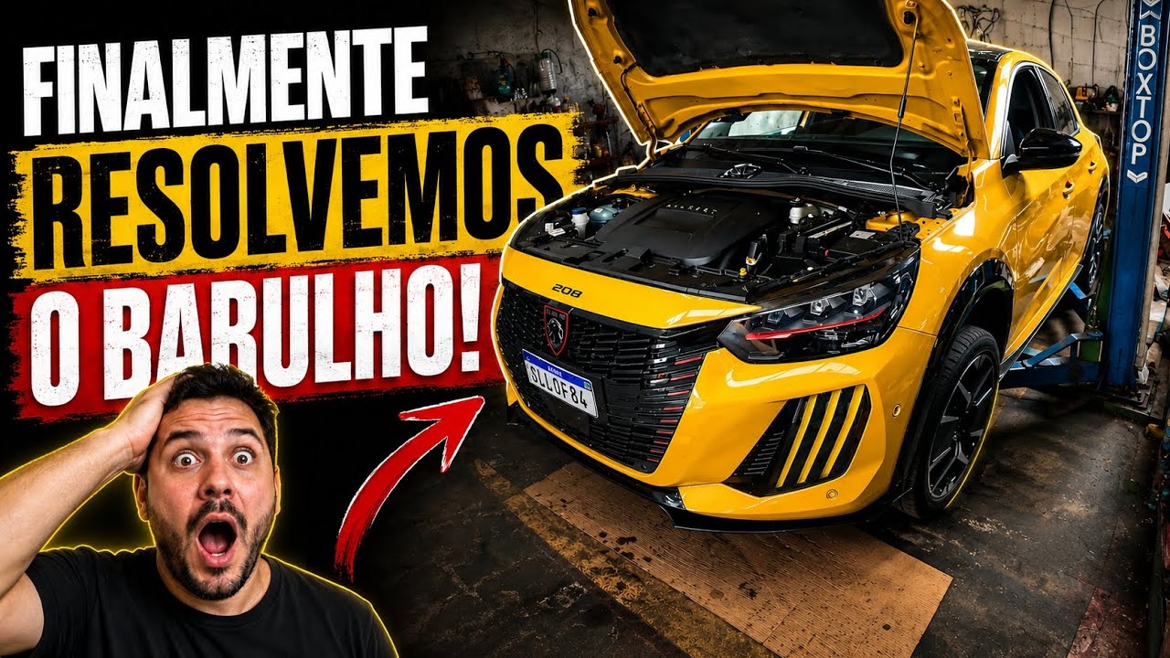 FINALMENTE achamos o BARULHO na suspensão do e-208‼️