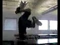 kid biffs fliping a table