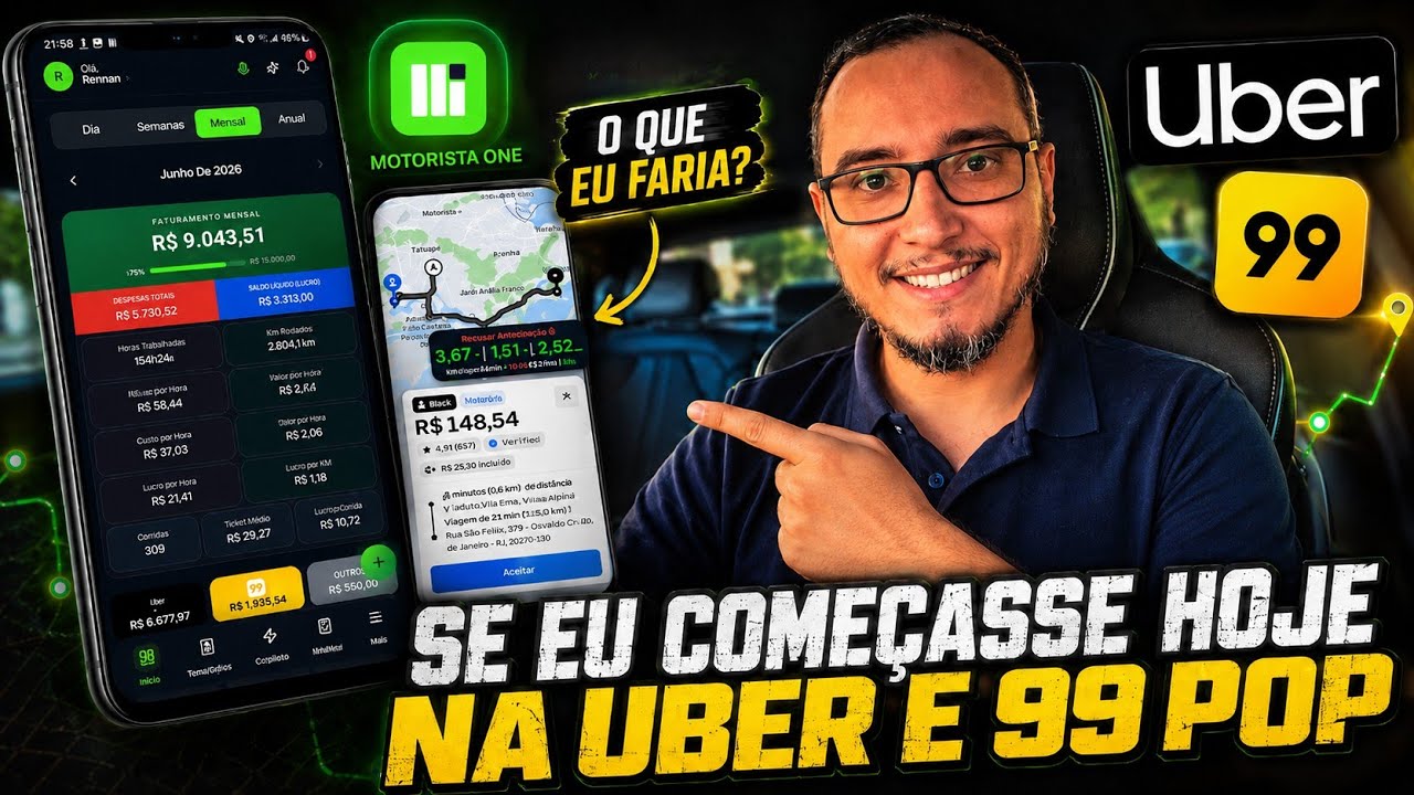 8 DICAS que NINGUEM TE CONTA sobre como fazer DINHEIRO na Uber e 99Pop.