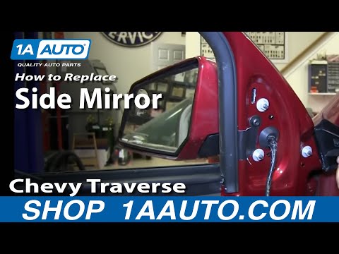 How To Install Replace Broken Rear Side View Mirror 2009-14 Chevy Traverse