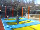 Kitebar am Trampolingeländer