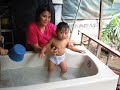 bathtub swimming bathtub swimming