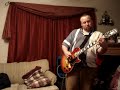 demonstration of my heritage cherry sunburst epiphone les paul through my peavey classic 30
