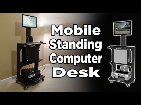 Mobile Stand Up Computer Desk - 186