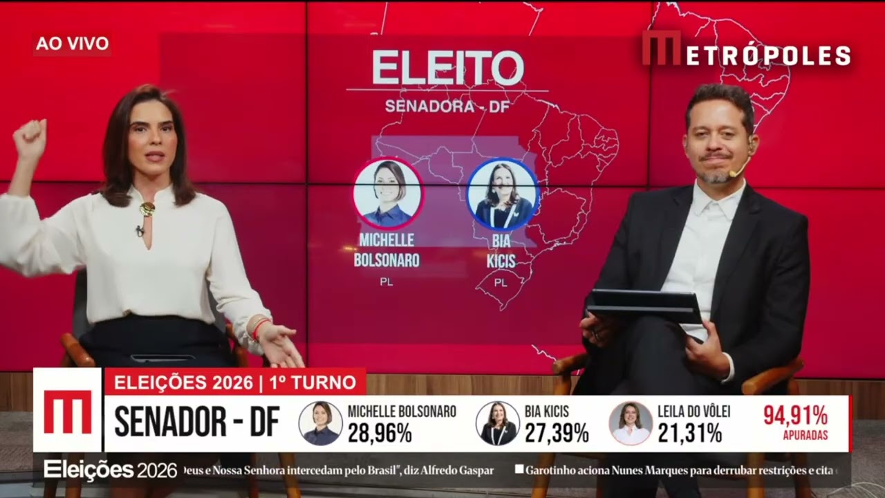 Michelle Bolsonaro e Bia Kicis são eleitas senadoras pelo DF