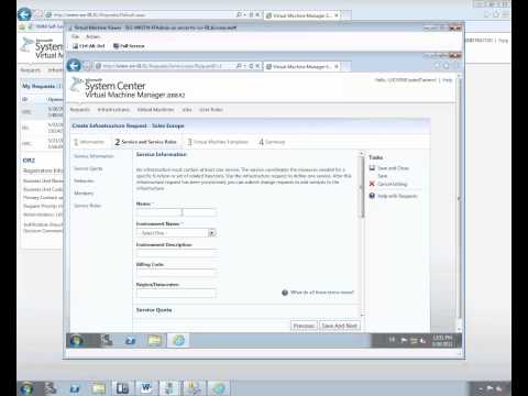 how to configure vmm self service portal