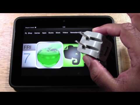how to properly charge kindle fire hd