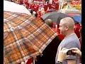 Liverpool fans in Athens - drunk fan gets cans tossed at him Liverpool fans in Athens - drunk fan gets cans tossed at him