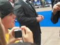 George Sampson with mental fans at Wall-e premiere George Sampson with mental fans at Wall-e premiere