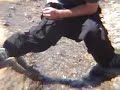 Dustin Poops in the creek