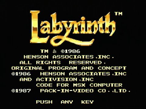 Labyrinth: The Computer Game (1987, MSX2, Pack-In-Video)