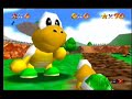 Koopa races Koopa the Quick in Super Mario 64