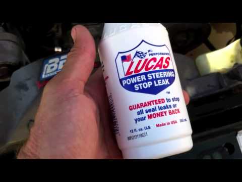 how to use lucas power steering leak
