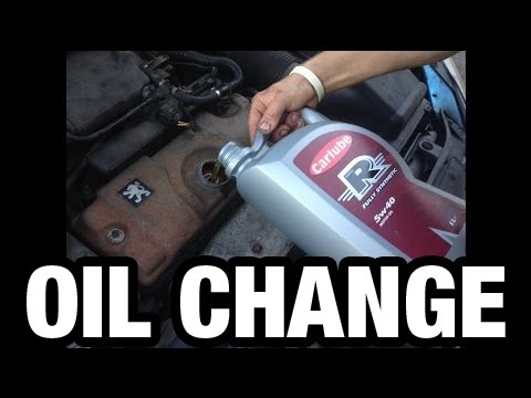 how to change the oil on a peugeot v clic