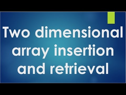 how to fill two dimensional array in c