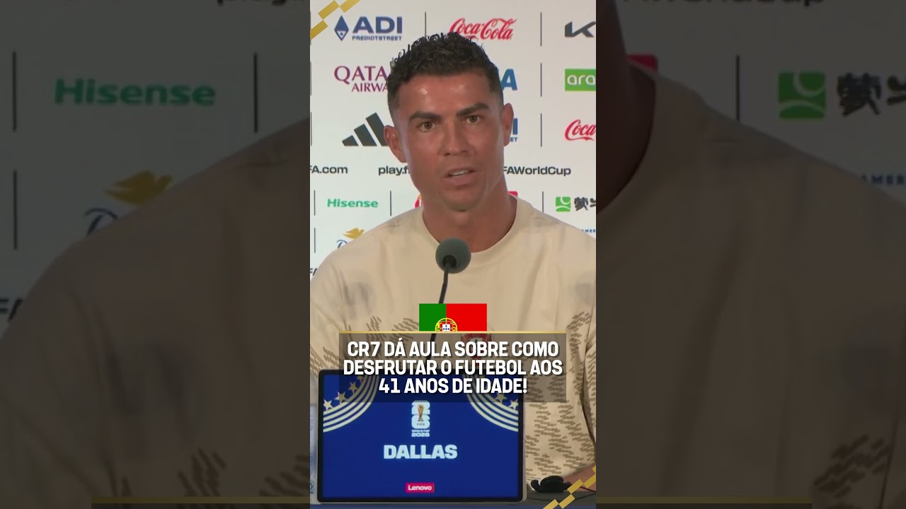 TEM QUE VIVER A EXPERIÊNCIA! CR7 "DÁ AULA DE VIDA" A REPÓRTER NA COLETIVA #shorts