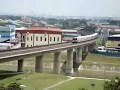 Scenic View of Incoming and Outgoing MRT Trains