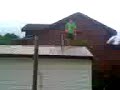 austin throwing my bike off the flat roof and fucking the forks and wheels and brakes thankyou austin.