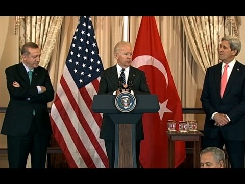 Erdogan; - Vice President Joe Biden and Secretary of State John Kerry participate in a lunch at the State Department honoring Prime Minister Erdogan of Turkey.