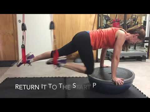 How to… Prone Jack Knife Single Leg Hands on BOSU