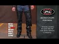 Click here to watch this video River Road Men's Moto Leather Chaps • Shop J&P Cycles