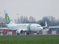 transavia 737-700 taxi and take of RW06 @ rotterdam transavia 737-700 taxi and take of RW06 @ rotterdam