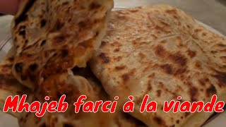Algerian pancakes stuffed with meat