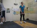 Learning the left hand barbell snatch