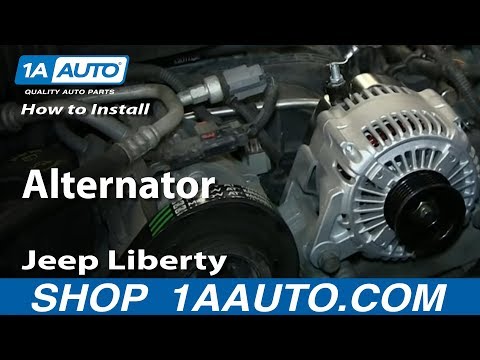 How To Install Replace Remove Alternator 2004-07 Jeep Liberty