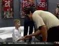 Tedy Bruschi and 6yr old Andrew