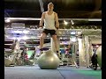 swiss ball squat