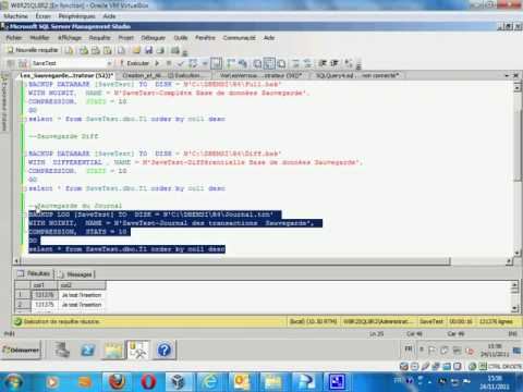DynIT - Sauvegarde et Restauration Avancée sous Ms SQL Server - Part 2