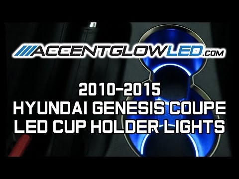 Hyundai Genesis Coupe LED Cup Holder Light Kit 2010-2013 AccentGlowLED