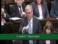 Eamon Gilmore raising the issue of cancer screening
